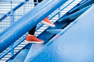 Climbing stairs can improve your health.