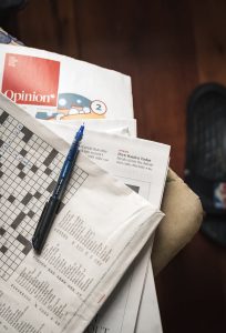 Crossword puzzles can help aging brains.